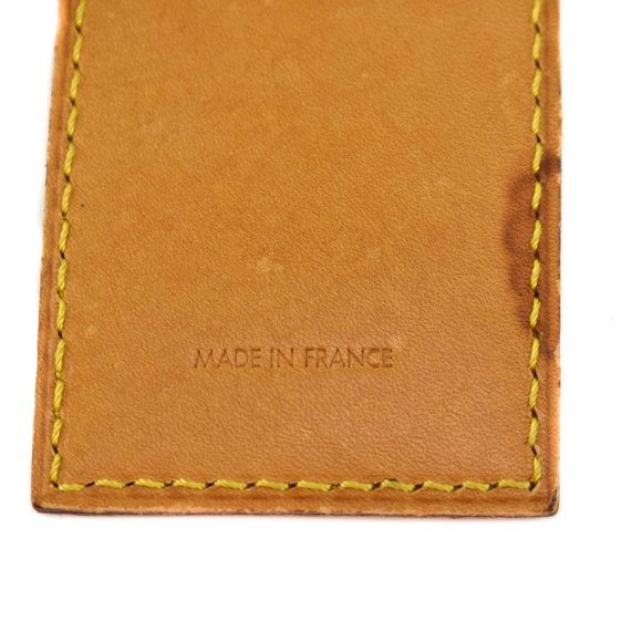 LOUIS VUITTON: Tan Luggage Tag & Keepall (rt) - Picture 3 of 5